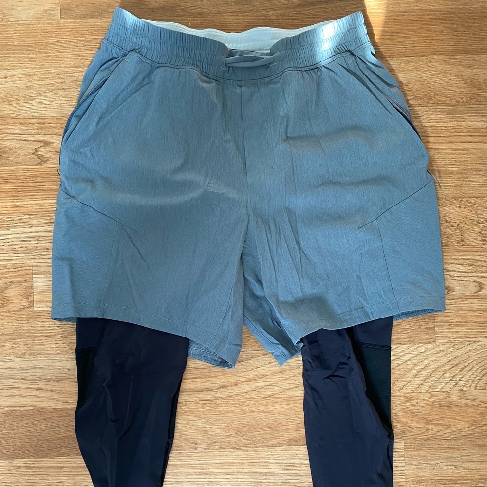 License To Train Shorts with 3/4 tights
